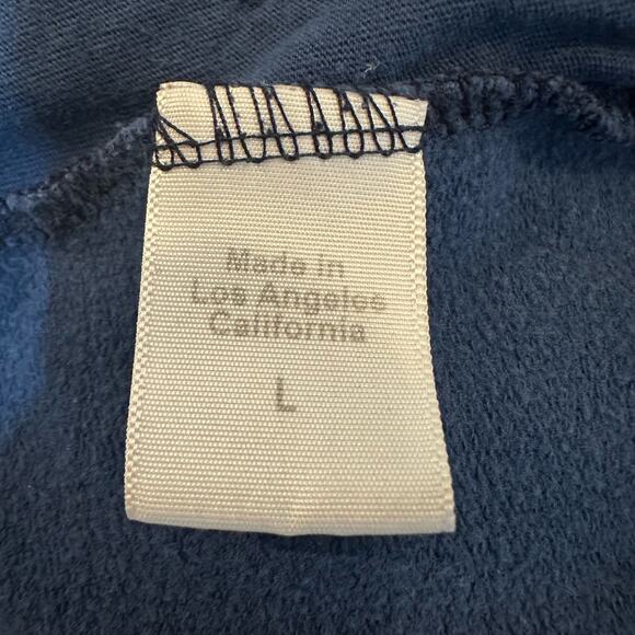 Claire V. Faded Marine Black Jaguar Jogger Leopard Sweatpants Sz L - Picture 7 of 7